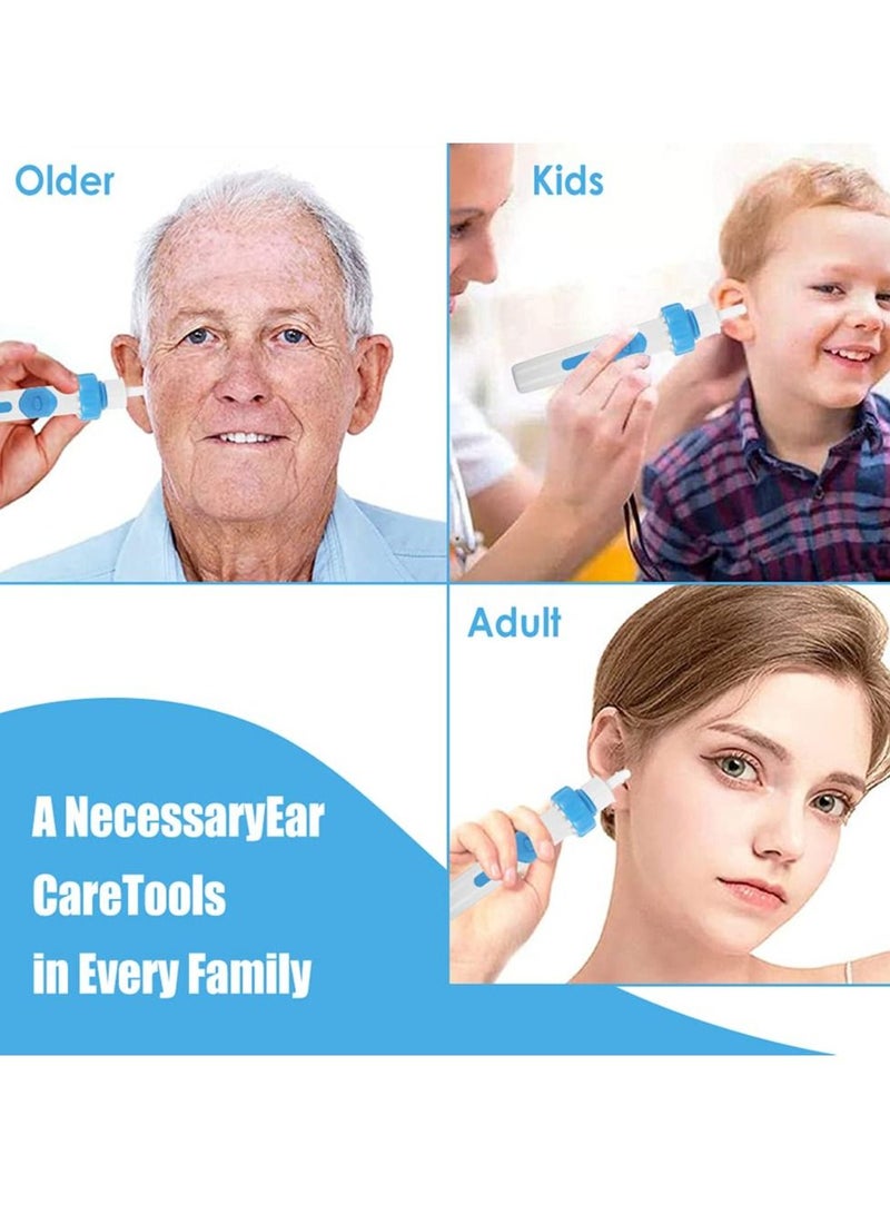 KASTWAVE Earwax Removal Kit Ear Cleaner, Portable Automatic Electric Vacuum Wax Safe and Comfortable Cleaner Easy Remover Soft Prevent Clean Tools Set for Adults Kids - Image 3