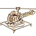 UGEARS Wooden 3D Puzzles for Adults Easy Mini Helicopter Model Kit Experience Aerial Innovation with Mechanical Puzzles DIY Kits for Adults Ideal for Hobbyists Aviation Enthusiasts 167 Pcs - Image 2