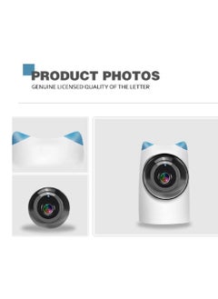 360° Indoor Camera with 1080p HD, Night Vision, Phone Monitoring, Two-Way Audio, HD Lens, Microphone, Auto Tracking, Multiple Storage Options, and Motion Detection