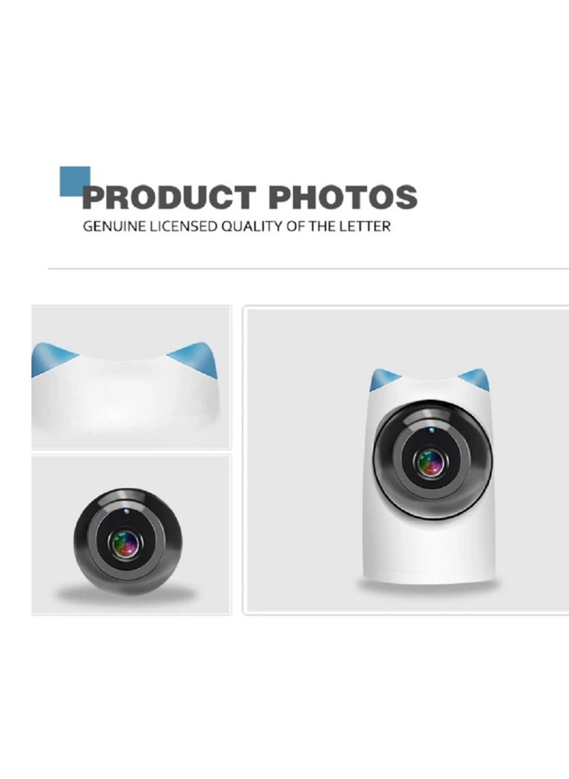Generic - 360° Indoor Camera with 1080p HD, Night Vision, Phone Monitoring, Two-Way Audio, HD Lens, Microphone, Auto Tracking, Multiple Storage Options, and Motion Detection - Image 1