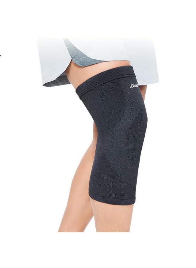 DM D&M Imported Sports Knee Brace For Running, Basketball, Soccer, Meniscus Injury, Joint Protection, Compression, Black, Size L, One Piece - Image 1