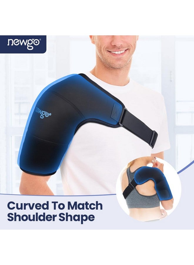 NEWGO Large Shoulder Ice Pack Rotator Cuff Cold Therapy, FSA HSA Eligible Ice Pack Shoulder Wrap Cold Compression Sleeve for Pain Relief, Surgery Recovery, Bursitis - Large - Image 4