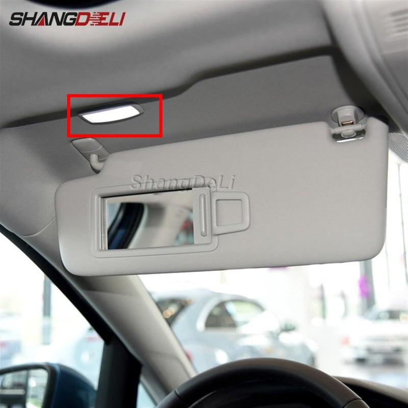 Wivplex Gray Car Sun Visor with Mirror for VW Models - Image 5