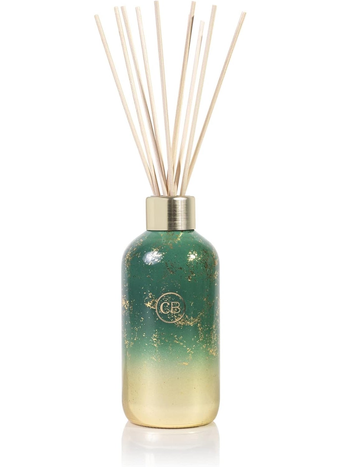 Capri Blue Capri Blue Glimmer Reed Diffuser Set - Includes Diffuser Sticks, Scented Oil, and Decorative Glass Bottle - Home Decor Room Freshener - Capri Blue Home Fragrance - Crystal Pine (8 fl oz) 
