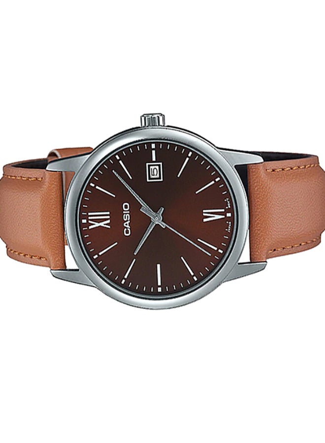 CASIO Men Wrist Watch MTP-V002L-5B3UDF - 44 mm - Brown - Image 4