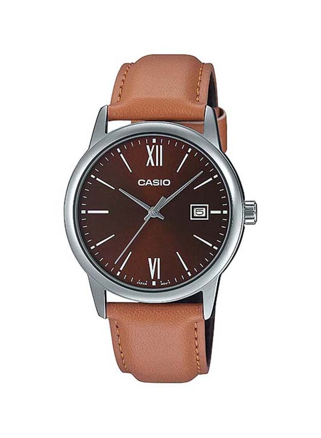 CASIO Men Wrist Watch MTP-V002L-5B3UDF - 44 mm - Brown - Image 1
