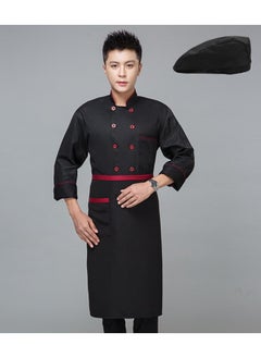 NIBEMINENT Chef Jacket Western Restaurant Chef Uniform Double Breasted Bakery Cafe Cooking Clothes Hotel Staff Wear  - Image 1