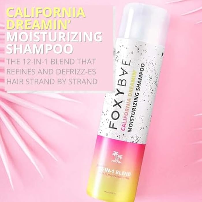 FoxyBae California Dreaming Moisturizing Shampoo | 12-in-1 Blend Hair Nourishing Shampoo for Moisture, Volume with Biotin, Argan Oil, Shea Butter | Sulfate-Free, Paraben-Free, Cruelty-Free - 10 Fl Oz - Image 2