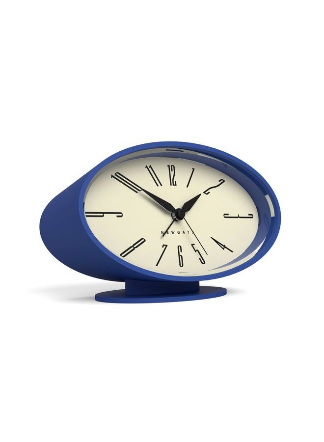 NEWGATE ® Retro Oval Alarm Clock, The 'Ronnie' in Blue by 10 x 16 x 8cm - Image 1