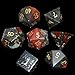 RULE DICE Natural Gemstone DND Dice Set7 Pcs Handmade Red Bloodstone Gem Dice Polyhedral Stone DD Dice - Image 4