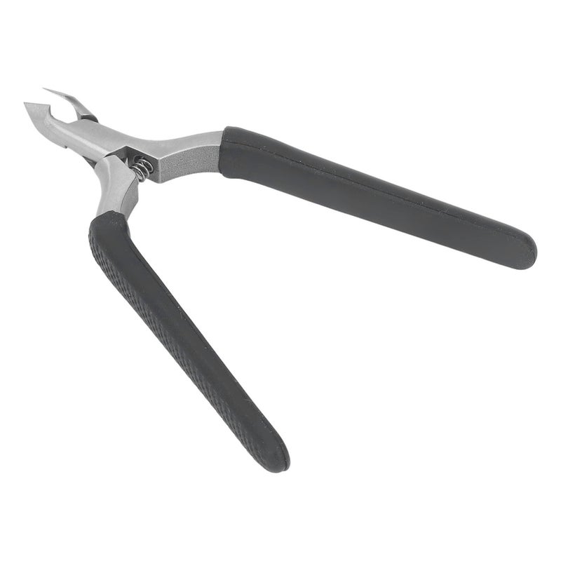 Professional Stainless Steel Cuticle Trimmer Dead Skin Remover Inline Spring Slip Resistant Cuticle Trimmer Black - Image 3