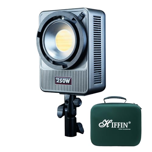 HIFFIN HF-250PRO Wonder Series 250W LED Studio Light | 17,800lm High Brightness | CRI 95+ | CCT 2700K-6500K | Bowens Mount | App Control | Professional Lighting Videography & Studio Setups - Image 1