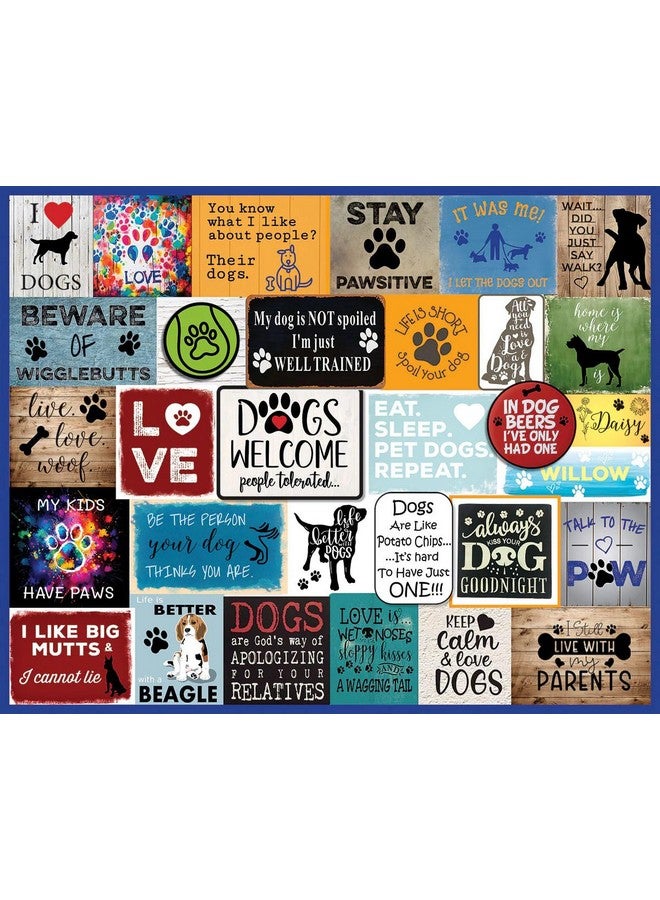 White Mountain Puzzles - I Love Dogs - 1000 Piece Jigsaw Puzzle for Adults & Kids - Fun Family Activity - 24"x30" - Image 1