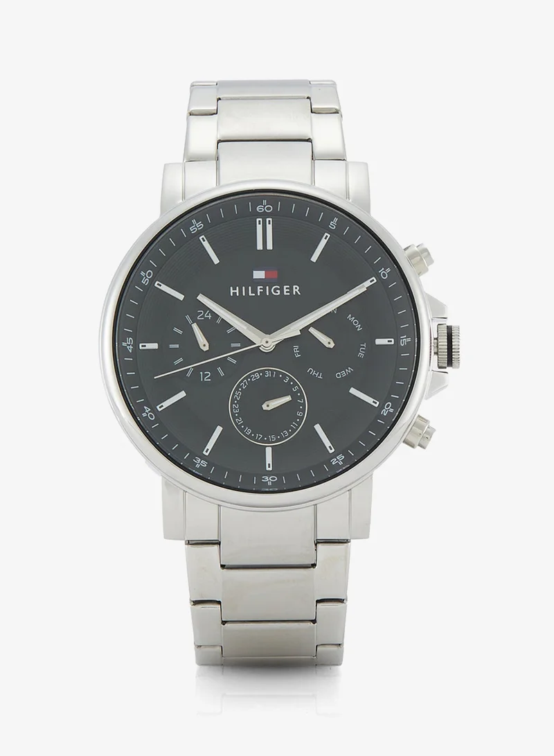 Mens Analog Multifunction Quartz Watch With Silver Stainless Steel Bracelet - 1710667