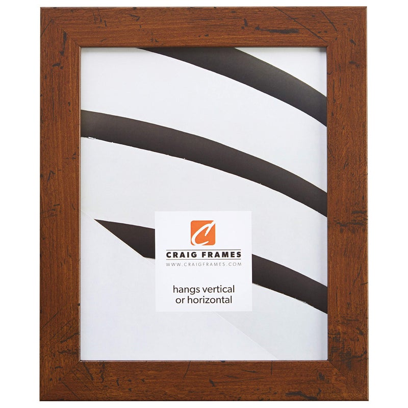 Craig Frames FM26WA1117C 1.26-Inch Wide Picture/Poster Frame in Smooth Grain Finish, 11 by 17-Inch, Dark Brown - Image 1