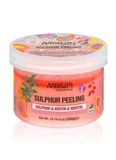 MIXUP Biotin Sulfur Hand & Feet Scrub, Menthol by Mix Up 300g 