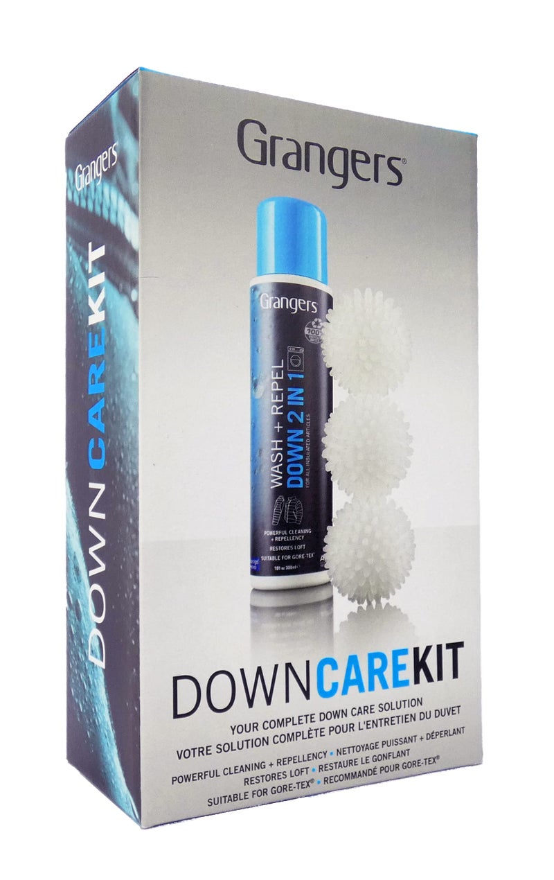 Grangers Down Care Kit with Wash + Repel for Down 2 In 1 (10 oz) and 3 Reusable Dry Balls To Restore Down Loft" - Image 1