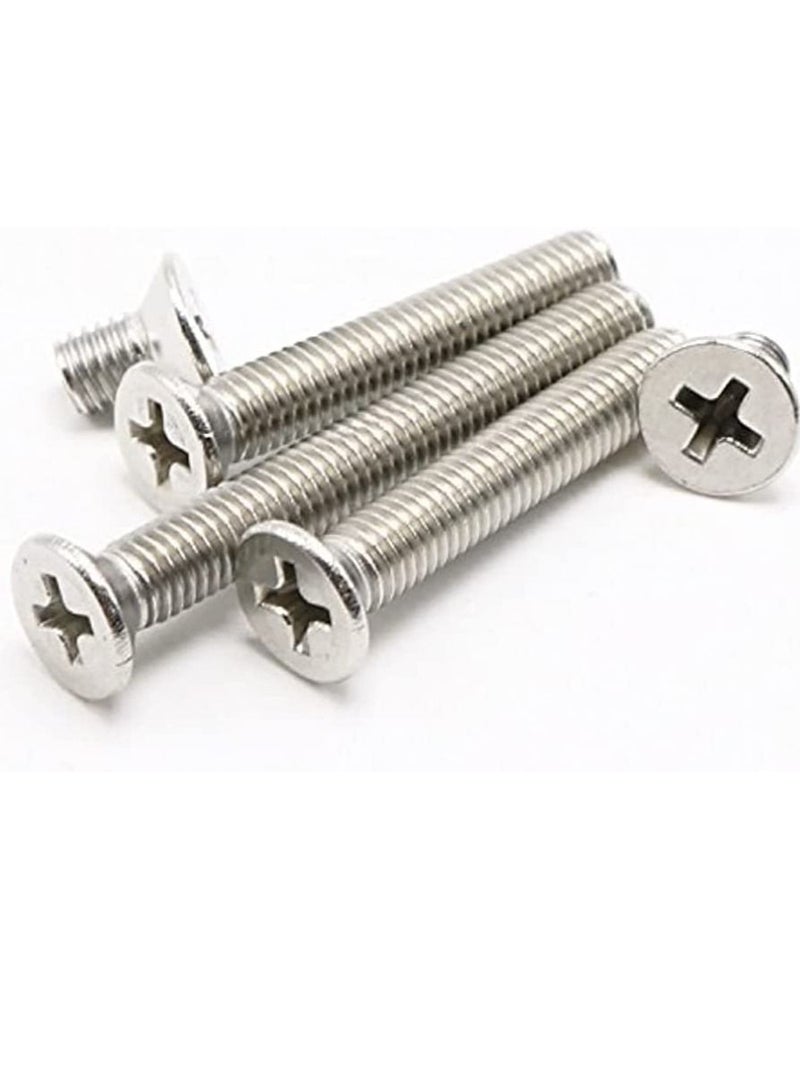 RACO Machine Screws/Bolts Stainless Steel Round Head Phillips Screws Muliti Purpose Use (100, 5x60mm) - Image 1