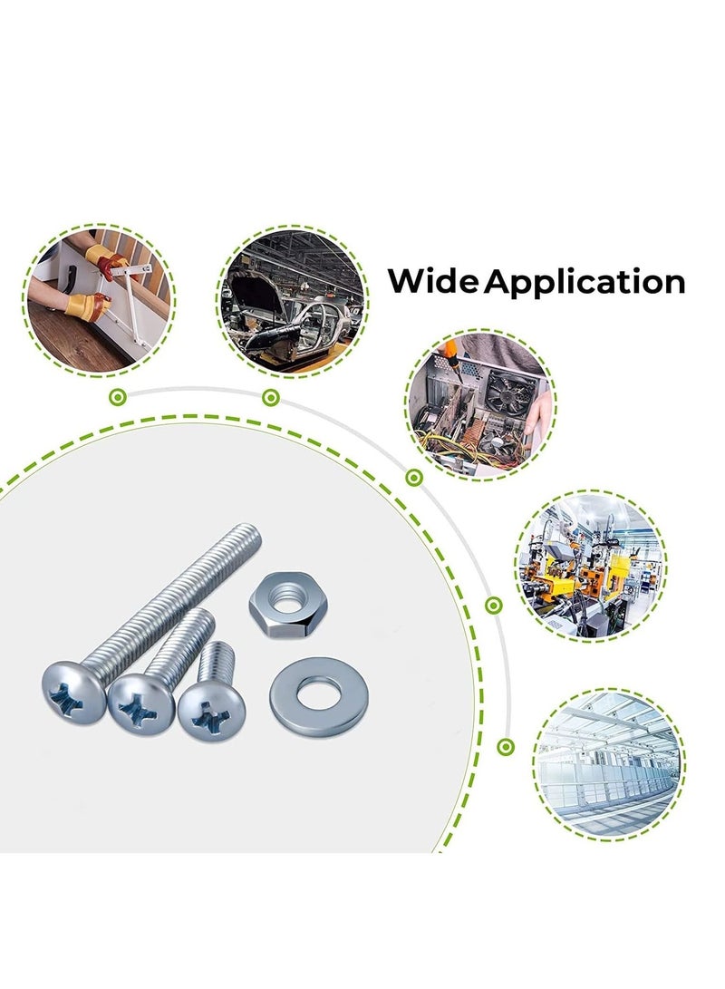 RACO Machine Screws/Bolts Stainless Steel Round Head Phillips Screws Muliti Purpose Use (100, 5x60mm) - Image 3