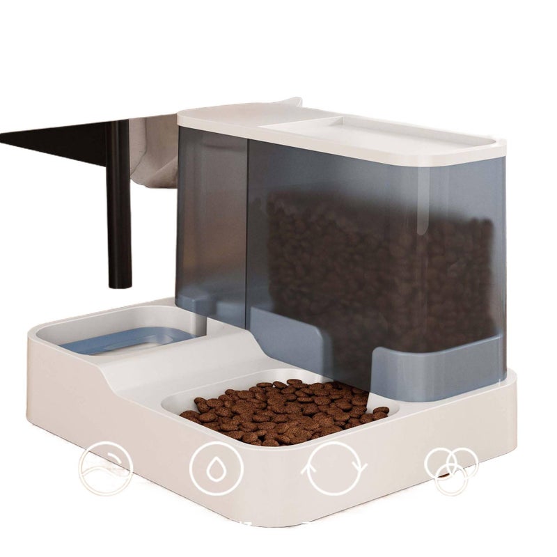 Pet Bowl Double Indoor Feeding Home Feeding Accessory Pet Food Bowl Routine Feeding Daily Feeding - Image 3