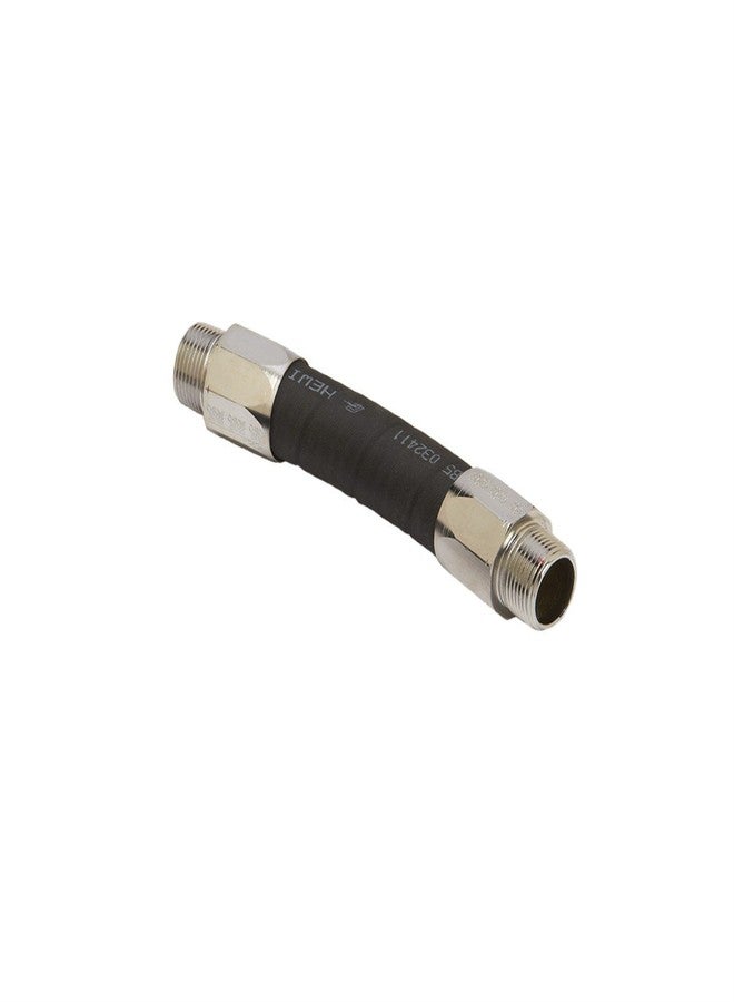 Husky Hardwall Whip Hose, Made in USA, 1" Male NPTF x 9" Fuel Hose with Permanent Couplings for Nozzle to Dispenser Connection, Model CP16HW.75 - Image 1