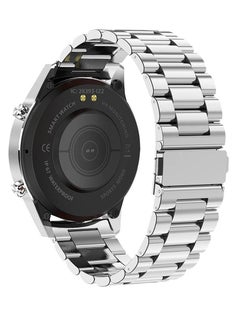 Zoom Plus Bluetooth Calling Stainless Steel Multi-Function Heart Rate Monitor Smartwatch Silver  - Image 2
