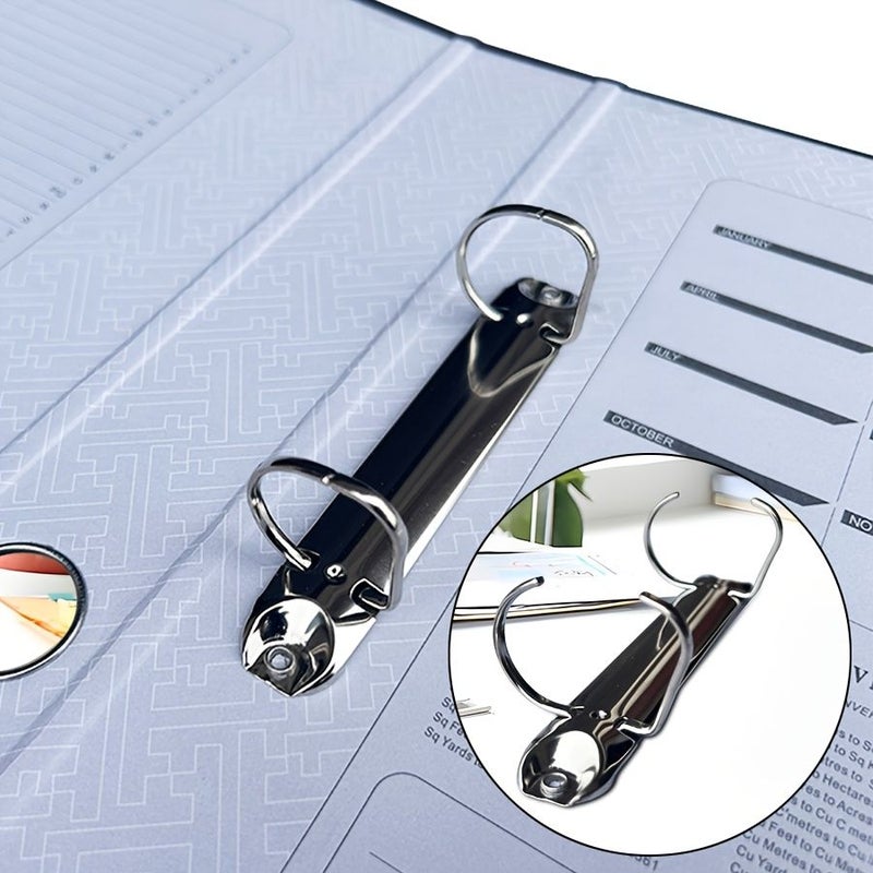 A4 Red D Ring Binder 2 Hole Thick Document Organizer Folder Storage - Image 5