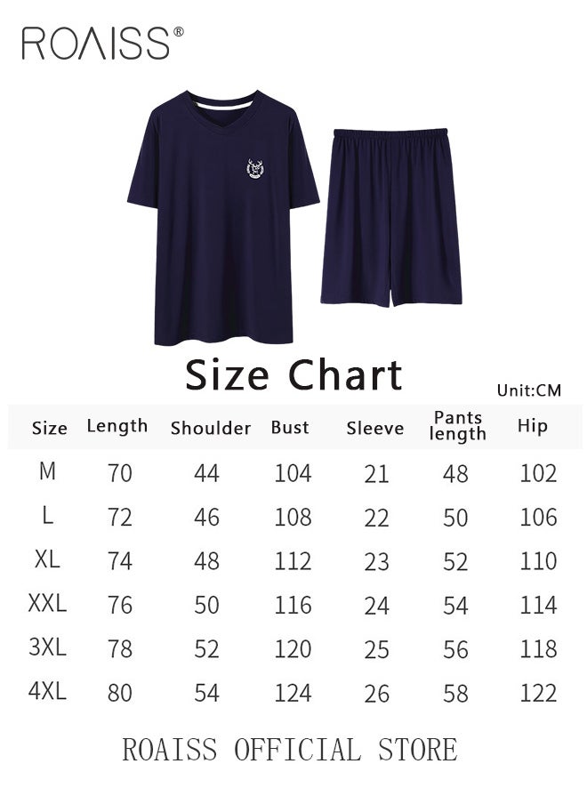 Men 2 Piece Loungewear Set   Short Sleeves & Shorts   Modal Pajamas Loose & Comfortable Skin Friendly Fabric   Soft & Versatile Design - pzsku/ZDB58ACB6C6E4F6474E37Z/45/_/1697682826/2b126037-bf91-477b-993b-82c9da6bb908