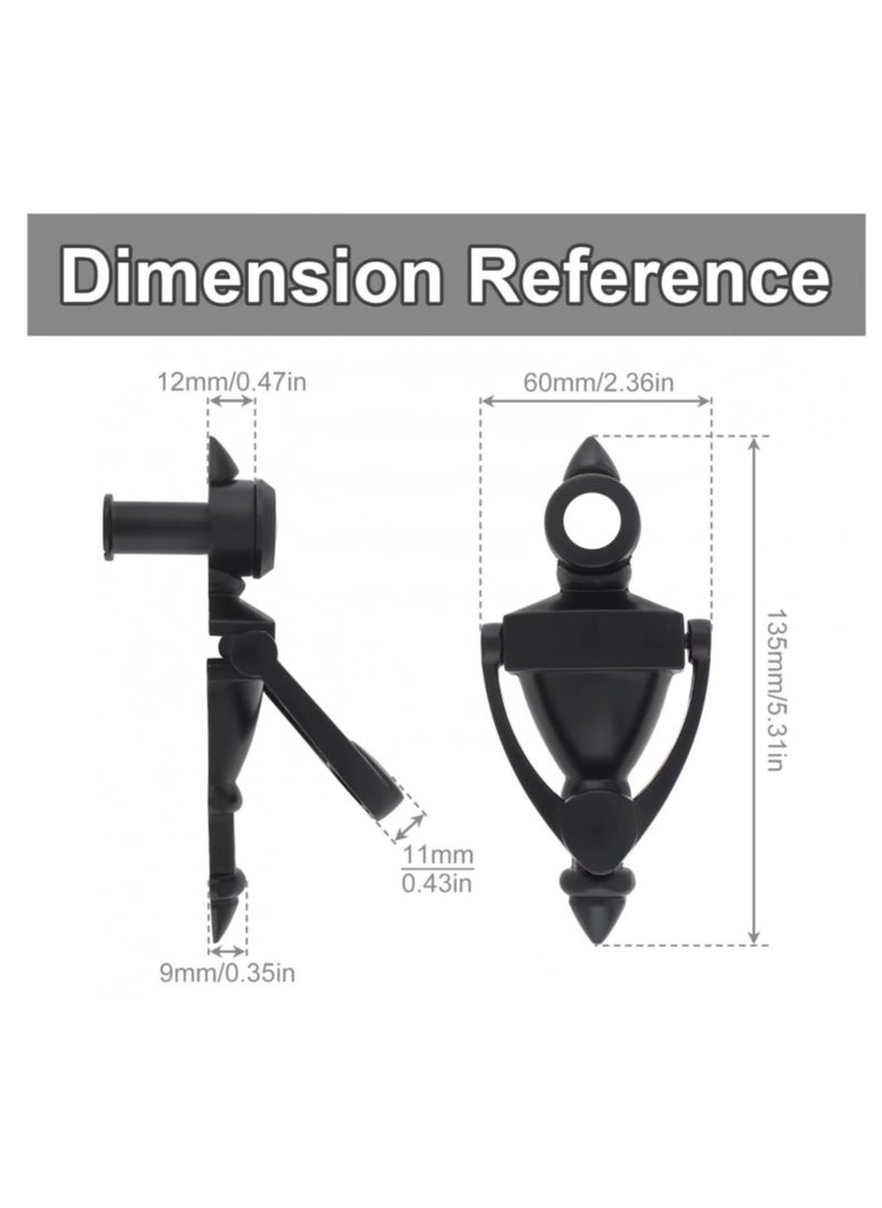 Generic Door Knocker with Peephole, Door Knocker with Peephole, Door Knocker, Door Knocker, Door Knocker, Door Knocker for Sound and with Peephole, Door Knocker as Doorbell, Door Knocker, Beautifully Designed Wooden Door Knocker, Door Knocker, Door Bell Replacement Knocker, Door Knocker with Peephole, Door Knocker with Peephole, Door Knocker Iron, Door Knocker with Peephole, Door Knocker - Black  - Image 3