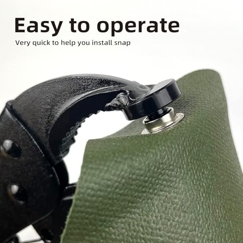 HAPDEN Snap Tool for Boat Covers, Heavy Duty Snap Fastener Tool, Snap Installation Tool with 320 PCS 4 Color 15mm Metal Snaps for Fabric - Image 4