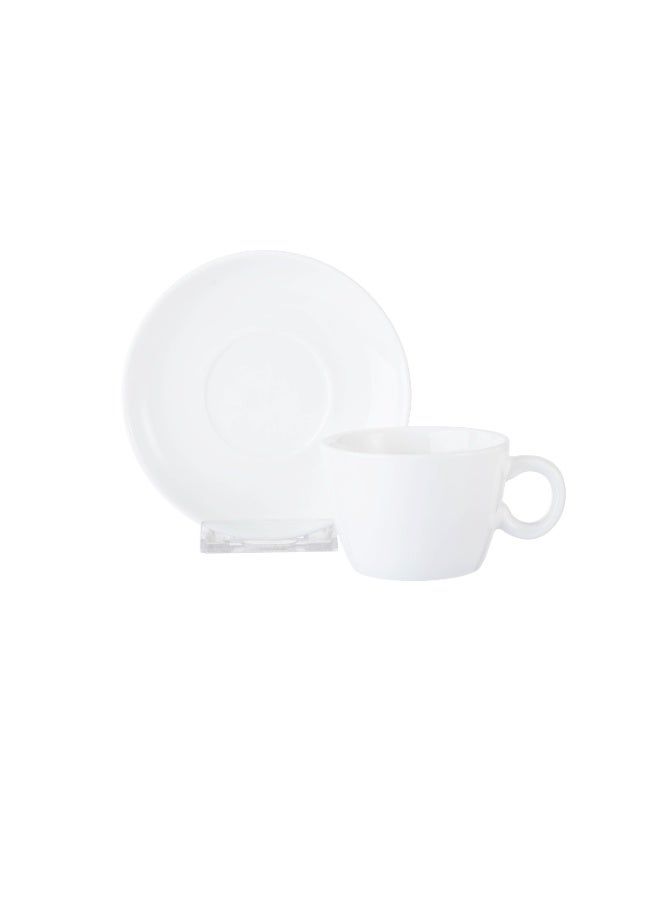 Safa ✨ White Porcelain Coffee Cup Set – 12 Pieces for 6 Persons | 125 ml ✨ - Image 3