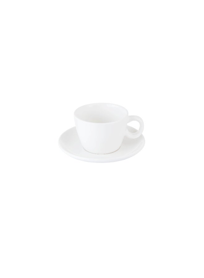 Safa ✨ White Porcelain Coffee Cup Set – 12 Pieces for 6 Persons | 125 ml ✨ - Image 5