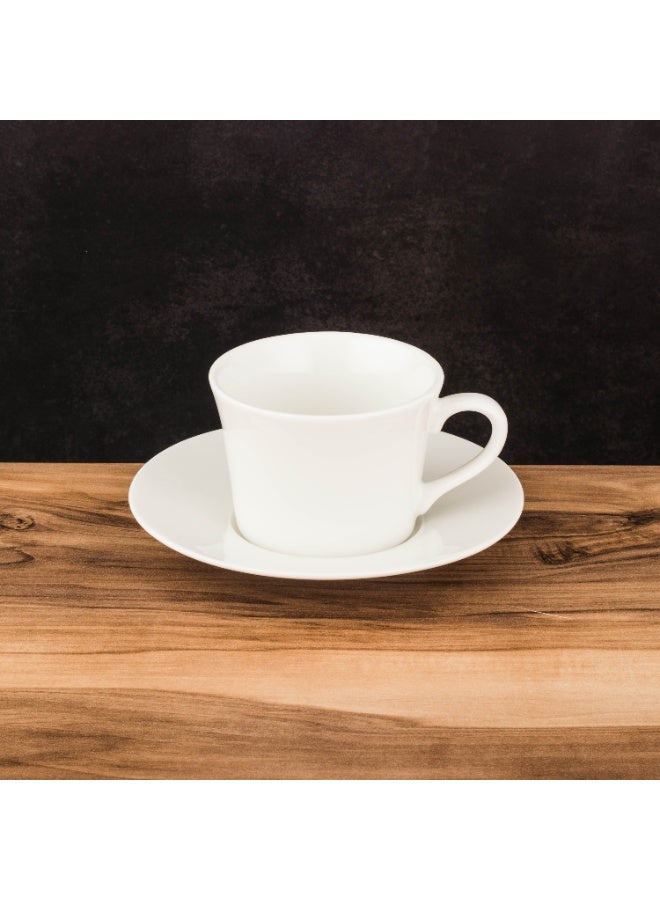 Safa ✨ White Porcelain Coffee Cup Set – 12 Pieces for 6 Persons | 170 ml ✨ - Image 4