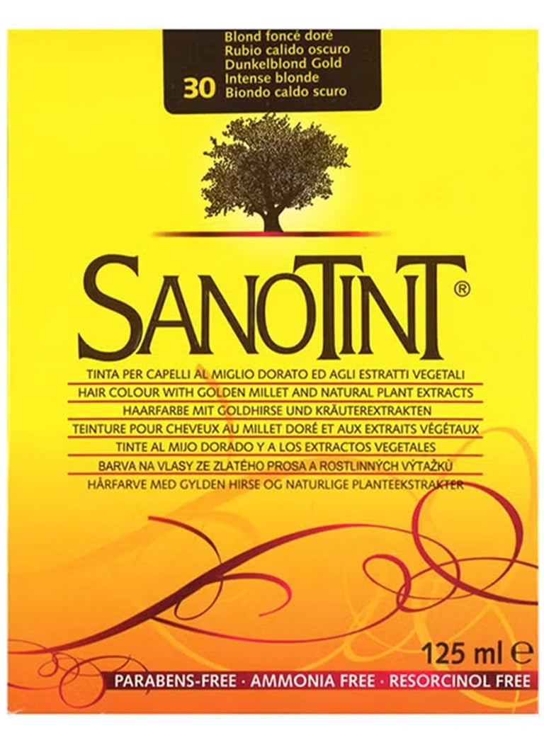 Sanotint Classic Hair Color Intense Blonde 30 - Natural Permanent Hair Dye, 125 ml  - Image 2