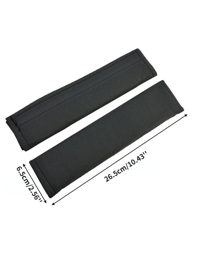 Generic Black 2Pcs Car Shoulder Cover Cushion Seat Belt Pad Strap BackPack Auto Interior Accessories Seat Belt Padding For Kids Car Stuff - Image 1