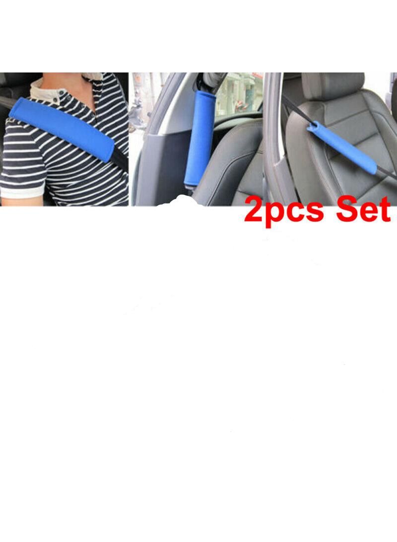 Generic Black 2Pcs Car Shoulder Cover Cushion Seat Belt Pad Strap BackPack Auto Interior Accessories Seat Belt Padding For Kids Car Stuff - Image 3