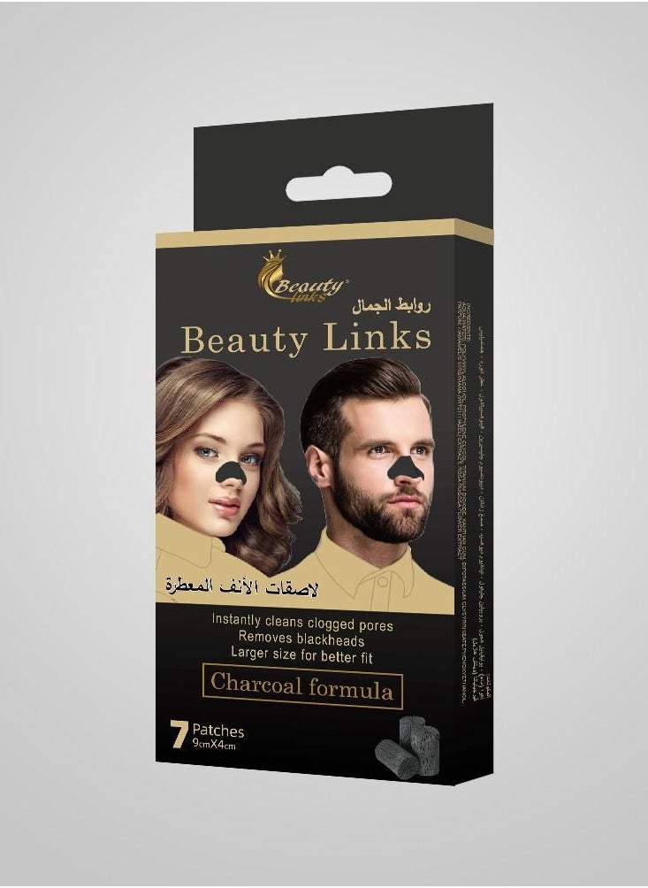Beauty links nosel strips charcoal formula frome beauty links 7 pis 