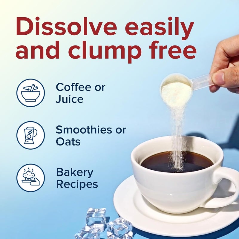 Terranics Multi Collagen Peptides Powder Type I II III V X Hydrolyzed Collagen for WomenMen Collagen Supplements for Skin Nail Hair Fast Dissolve Unflavored Colageno No Sugar Keto 16oz - Image 5