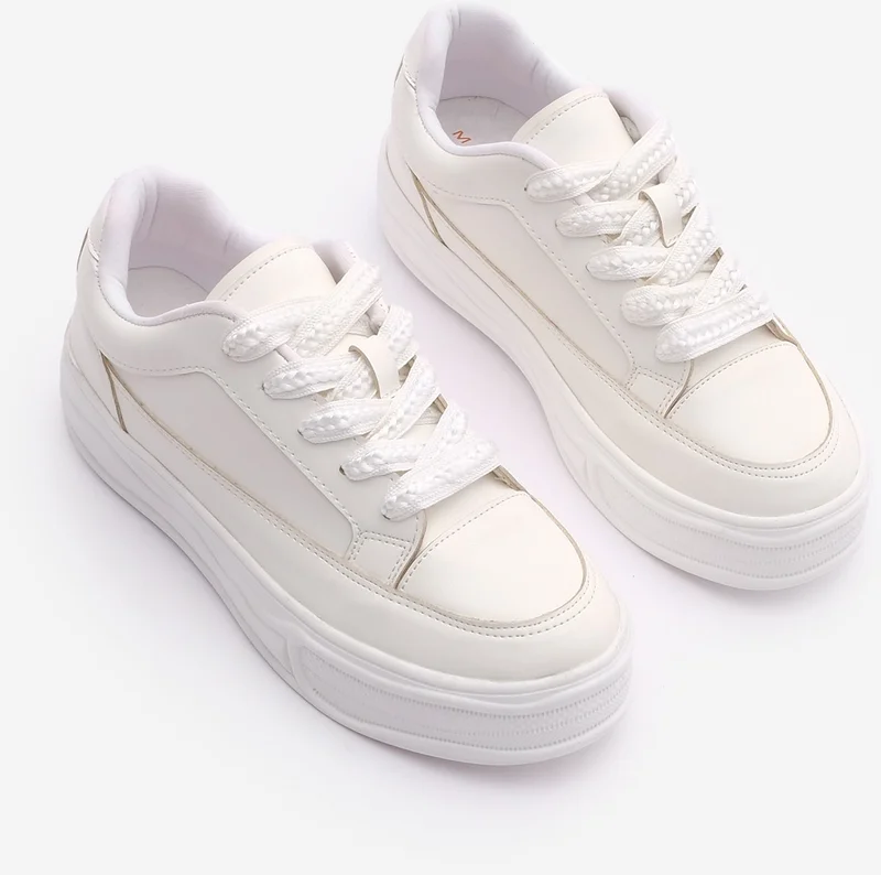 مارجين Women's Sneaker Thick Sole Lace-Up Sports Shoes Sapres