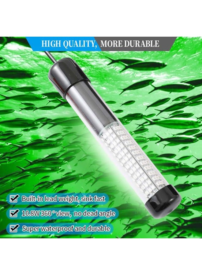 SAMDO (green) - IP68 12V LED Underwater Fishing Light Lamp 1080 Lumens Drop Fish Boat Night Light 8W - Image 5