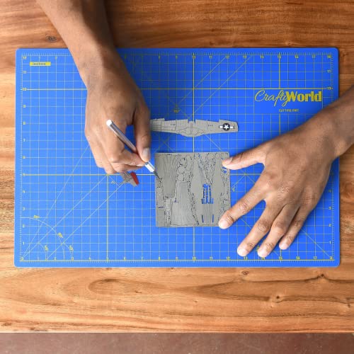 Crafty World 12 x 18 Cutting Mat for Sewing, Self Healing Double Sided Quilting Crafts Mat - Fabric Cutting Mat - Non Slip surface - Rotary Cutting Board - Image 3