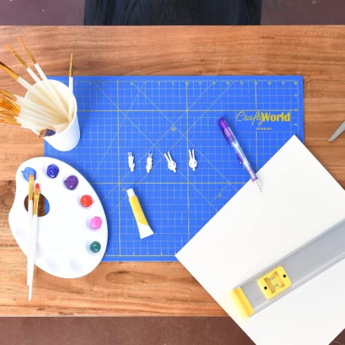 Crafty World 12 x 18 Cutting Mat for Sewing, Self Healing Double Sided Quilting Crafts Mat - Fabric Cutting Mat - Non Slip surface - Rotary Cutting Board - Image 4