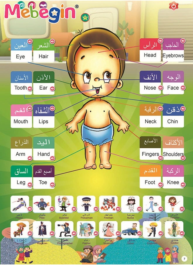 MEBEGIN - Baby Arabic Reading E-book,Arabic Children'S Books Arabic Books For Kids,Arabic Study Easy Arabic Books,Arabic Stories For Beginners Basic Arabic Language - Image 1