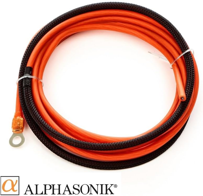 Alphasonik AAK8G Premium 8-Gauge Complete Car Amplifier Installation Kit Hyper-Flex Power, Ground, Speaker Wire RCA Cable - Exceeds AWG (American Wire Gauge) Standard Element Certified Amp Install Kit - Image 3