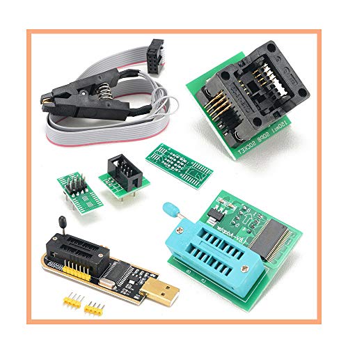 KOOBOOK 1Set CH341A 24 25 Series EEPROM Flash BIOS USB Programmer+SOIC8 SOP8 Test Clip+SPI Flash 1.8V Adapter+SOP8 SOIC8 to DIP8 Adapter Socket Converter - Image 2