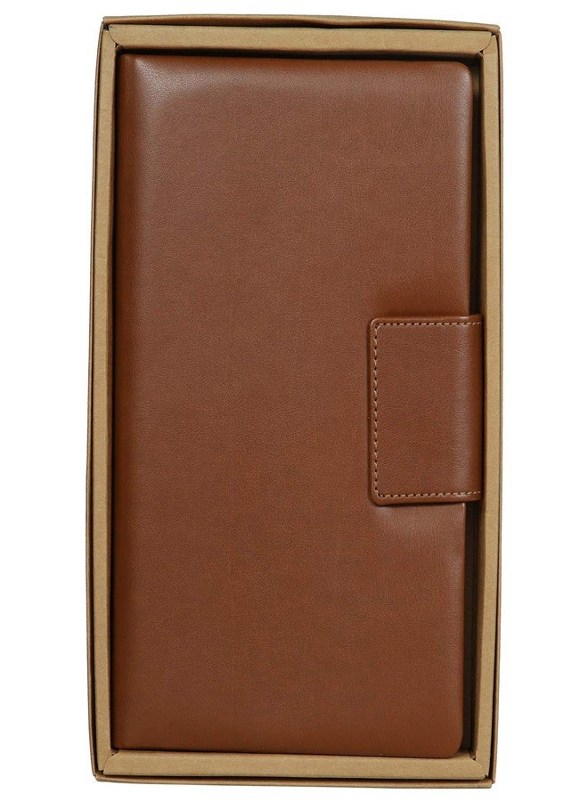 Kitabby - Legacy Flap - A5 Size - Hard Bound Notebook With A Magnetic Overlap - Padded Pu Soft Leather Cover Material - (Tan), 192 Pages - Image 3