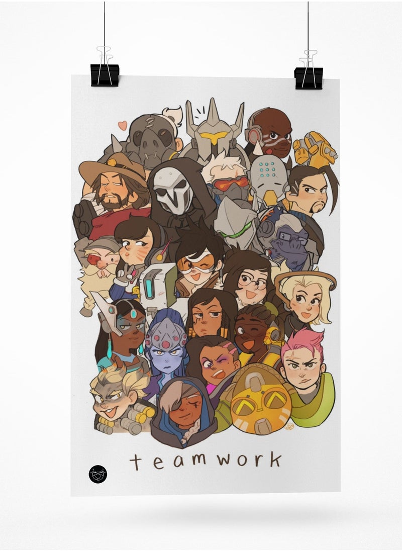 Reeman Design Poster with Overwatch design 