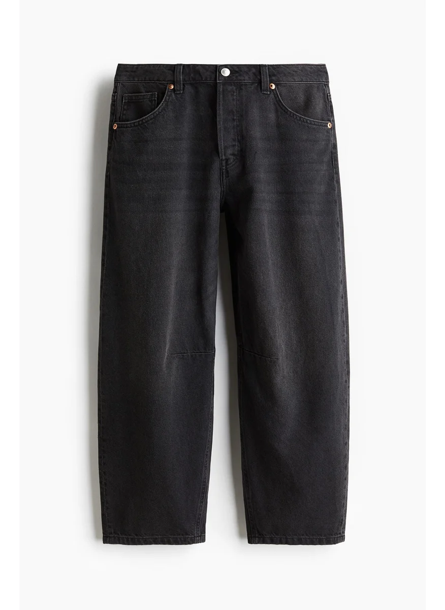 H&M Barrel High Cropped Jeans