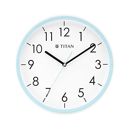 Titan Contemporary White Dial Blue Color Silent Sweep Technology - 32.5 cm x 32.5 cm (Medium) - Image 1