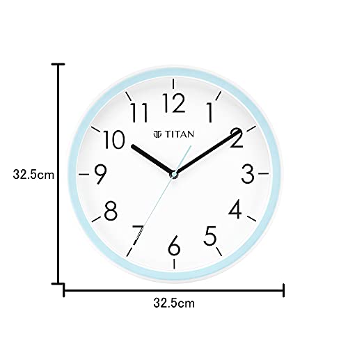 Titan Contemporary White Dial Blue Color Silent Sweep Technology - 32.5 cm x 32.5 cm (Medium) - Image 3